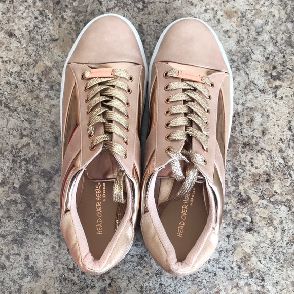 Dune Metallic Rose Gold Shoes - Picture 2 of 6